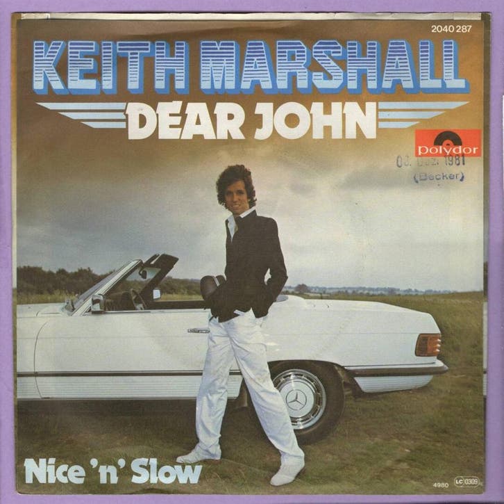 Keith Marshall – Dear John / Nice N Slow (7-Vinyl-Single), Cd's en Dvd's, Vinyl Singles, Ophalen of Verzenden
