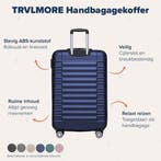 2dekans | TRVLMORE Koffer - Handbagage - Cijferslot -, Sieraden, Tassen en Uiterlijk, Koffers, Ophalen of Verzenden, Zo goed als nieuw