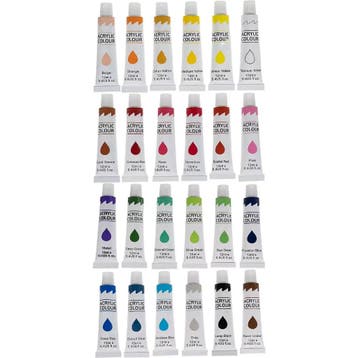 Maaleo Acrylverf Set 24 Kleuren - 12 ml Tubes voor Alle O..., Hobby en Vrije tijd, Ophalen of Verzenden, Nieuw