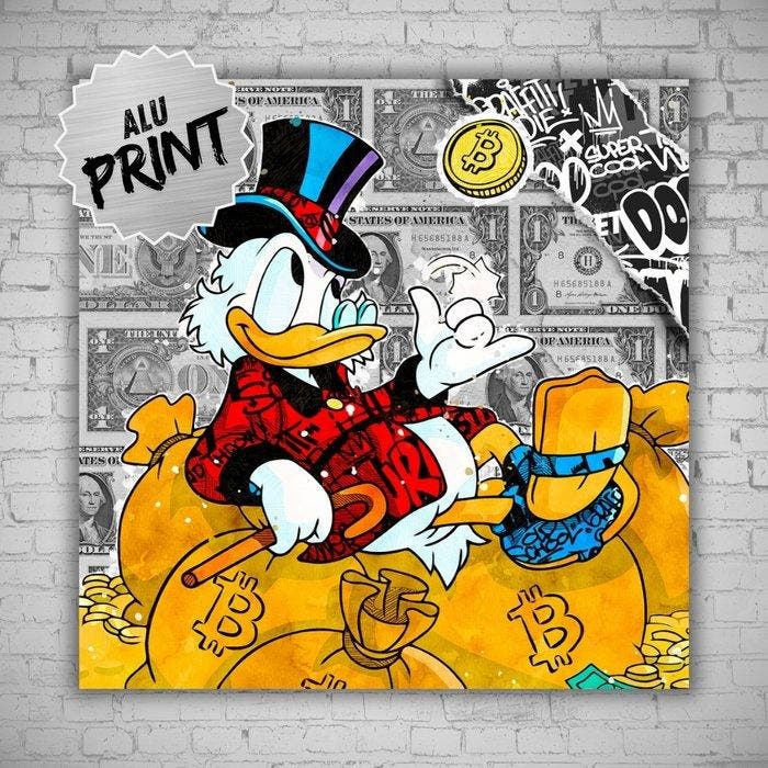 SKE - Crypto McDuck - Aluminium Edition, Antiek en Kunst, Kunst | Designobjecten