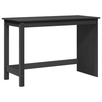 vidaXL Bureau Grijs 112 x 50 x 75 cm Massief Vurenhout, Verzenden, Nieuw