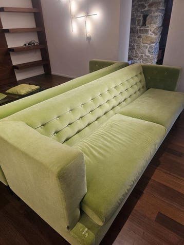 Driade - rodolfo dordoni - Sofa - Hal 3-zitsbank - Fluweel -