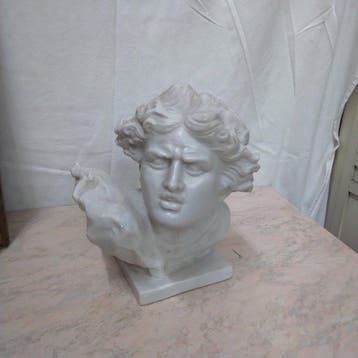 sculptuur, Dea Minerva - 24 cm - Steen, Hars