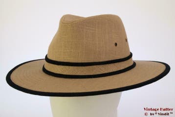 Outdoor gleufhoed Hawkins beige linnen 58, 59, 60 & 61 nieuw, Ophalen of Verzenden, Nieuw, Hawkins, Hoed