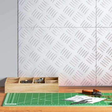 vidaXL Trapmatten 4 st 40 x 30 cm Zilver Aluminium, Doe-het-zelf en Verbouw, Verzenden, Nieuw