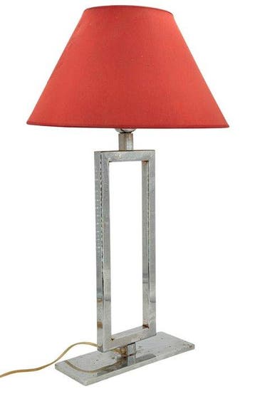 Lamp - Geometrische structuur - Staal - Stijl Lumica, Nieuw