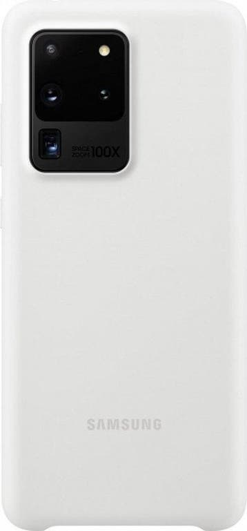Samsung Silicone Cover - Samsung Galaxy S20 Ultra - Wit, Ophalen of Verzenden, Nieuw