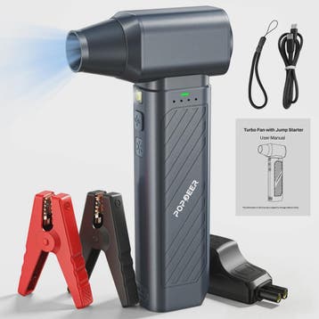POPDEER PD-JT40 5000A Jump Starter met Turbo Ventilator, 65W, Verzenden, Nieuw