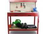 Veiling - Werkbank Rood - Incl. Prikbord en Lade, Nieuw