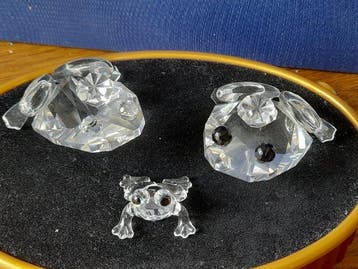 Swarovski - Beeldje - Prinzen kikkers met heldere ogen en