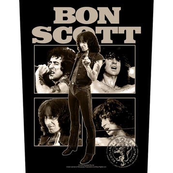 Bon Scott - Collage - Backpatch officiële merchandise, Ophalen of Verzenden, Nieuw, Kleding