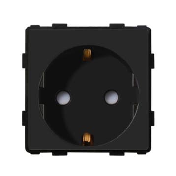 MODULE | ZWART | WANDCONTACTDOOS, Doe-het-zelf en Verbouw, Ophalen of Verzenden, Nieuw
