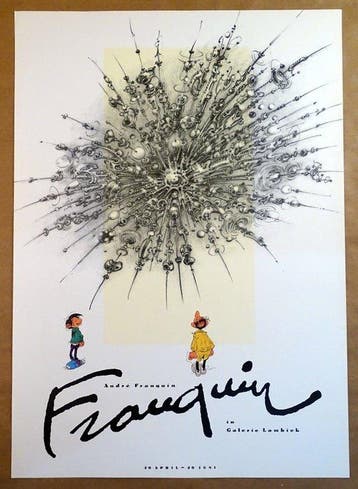 Franquin, André - 1 Offset Print - Gaston - Franquin in, Boeken, Nieuw