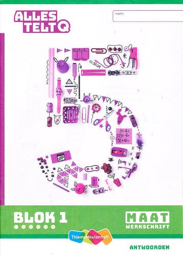 Alles Telt Q Antwoorden Werkschrift Maat blok 1 groep 5, Verzenden, Nieuw