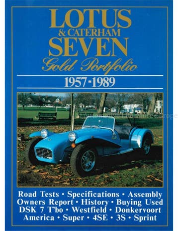 LOTUS & CATERHAM SEVEN, GOLD PORTFOLIO 1957-1989, Nieuw, Author