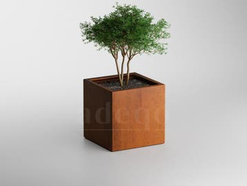 Adeqo cortenstaal plantenbak vierkant 60 x 60 x 60 cm, Tuin en Terras, Bloembakken en Plantenbakken, Verzenden, Vierkant, Nieuw