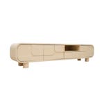 *WOONWINKEL* Tower Living Alviano Beige Tv-meubel Organisch, Huis en Inrichting, Kasten | Televisiemeubels, Verzenden, Nieuw
