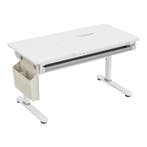 Kinderbureau Kuosa verstelbaar 54-76x120x60 cm grijs en wit, Verzenden, Nieuw
