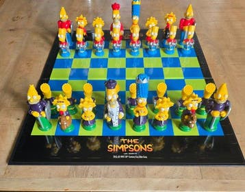Schaakspel - The Simpsons 3-D Chess Set - Original 1997