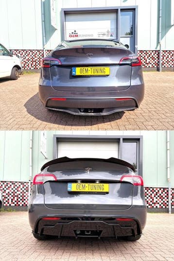 Tesla model Y | AERO Pakket | Hooggelans zwart | 2021-Heden, Ophalen of Verzenden, Nieuw, Voor, Bumper