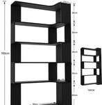 2 Moderne Hoekplank – 5 Open Lagen voor Boeken en Decorati, Verzenden, Nieuw