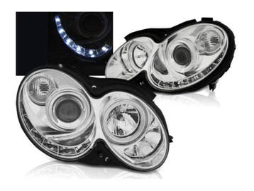 Daylight Chrome koplampen geschikt voor Mercedes CLK W209, Verzenden, Nieuw, Mercedes-Benz