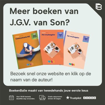 Het zorgplan / Theorieboek / Niveau 3 / Traject V&V, Boeken, Schoolboeken, Verzenden, Zo goed als nieuw, J.G.V. van Son