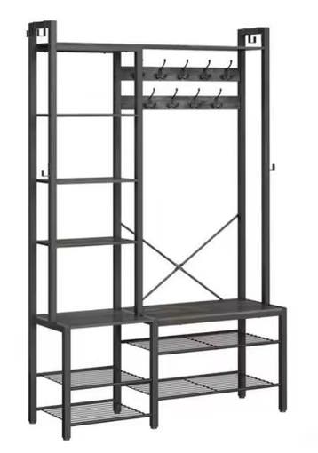 Kledingrek met Kapstok en Legplanken – Industrieel Design, Verzenden, Nieuw