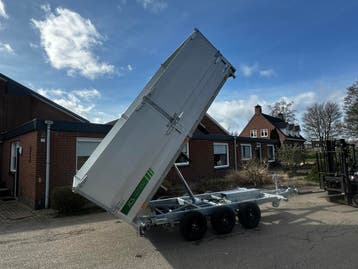 Bomvolle elektrische kipper 400x200 cm tridem, Auto diversen, Aanhangers en Bagagewagens, Ophalen, Nieuw