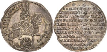 1/4 taler, daalder 1657, Sachsen-kurlinie ab 1547 (albert..., Verzenden