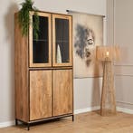 *WOONWINKEL* Starfurn RichWood Mangohout Vitrine Buffetkast, Huis en Inrichting, Kasten | Wandmeubels, Verzenden, Nieuw