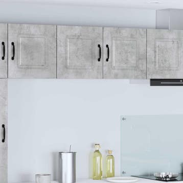 vidaXL Vaatwasserpaneel Kalmar Beton Grijs 80 x 31 x 40 cm, Huis en Inrichting, Verzenden, Nieuw, Grijs