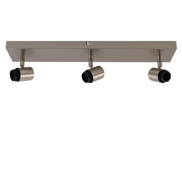 Aluminium plafondfitting zilver, Rika, Huis en Inrichting, Ophalen of Verzenden, Nieuw, Metaal, Basis