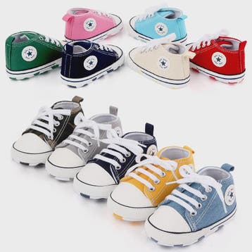 Babyschoenen Canvas Sneakers - Eerste Stapjes Schoentjes met, Verzenden, Nieuw