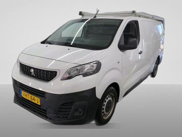 Peugeot Expert L3H1 LANG IMPERIAAL 3PERSOONS, Gebruikt, Leder en Stof, Wit, Lease