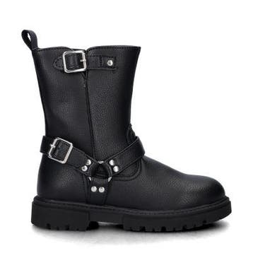 Nelson Kids bikerboots in het Zwart, Verzenden, Zwart, Lage of Enkellaarzen, Nieuw