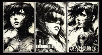 Æ (XX-XXI) - Ghost in the Shell – ” (Set of 3) Limited, Nieuw