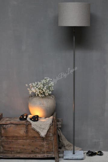 Aura Peeperkorn vloerlamp hardstenen voet 120 cm, Huis en Inrichting, Ophalen of Verzenden, Nieuw