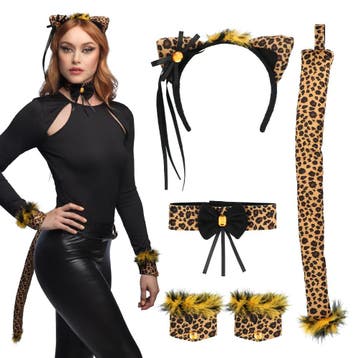Set Cute Leopard Brown Dames, Ophalen of Verzenden, Nieuw