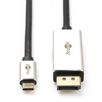 USB C naar DisplayPort kabel | Goobay | 2 meter (8K@60Hz), Computers en Software, Pc- en Netwerkkabels, Verzenden, Nieuw
