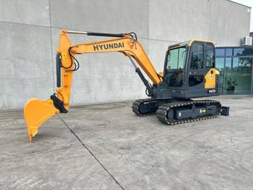 Veiling: Midigraafmachine Hyundai R60VS Diesel 2019, Ophalen, Graafmachine