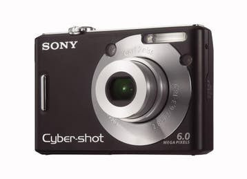 Sony Cyber-Shot DSC-W40 Digitale Compact Camera - Zwart (In, Verzenden, Zo goed als nieuw
