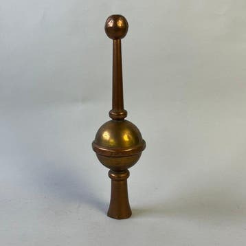 Decoratief ornament - Antieke massief messing pinakel /