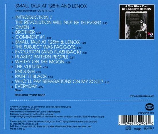 Small Talk At 125Th And.. - CD, Cd's en Dvd's, Cd's | Overige Cd's, Verzenden