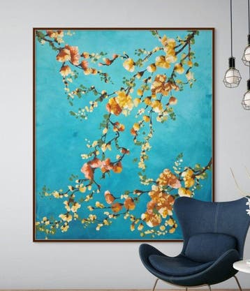 Irina Morisch - Its blooming time- abstract floral artwork