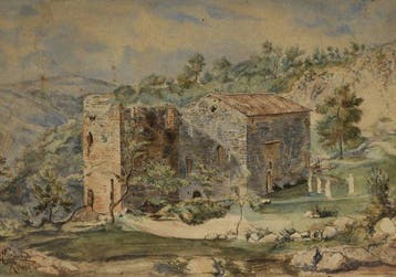 Onorato Carlandi (1848-1939) - Rovine nella campagna romana