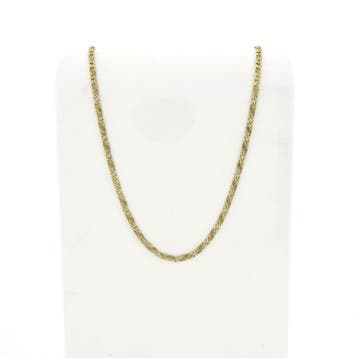 8 karaat Figaro/gourmet schakelketting, Ophalen of Verzenden, Gebruikt, Goud, Goud