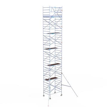 Rolsteiger Original 135x190 12,2m werkhoogte tegen de gevel, Verzenden, Nieuw, Rolsteiger of Kamersteiger, 5 meter of hoger