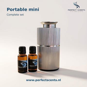SALE Compleet MET aroma geurmachine - Portable Mini Zilver, Verzenden, Nieuw, Zilver