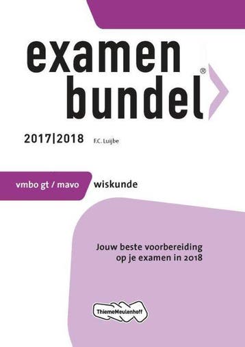 9789006391947 Examenbundel vmbo-gt/mavo Wiskunde 2017/2018, Boeken, Verzenden, Zo goed als nieuw